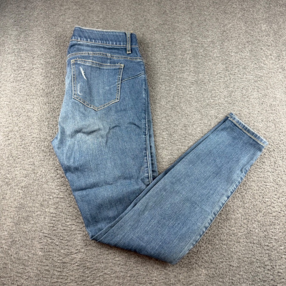 Torrid Bombshell Skinny Jeans Women's 10T Blue Distressed Premium Stretch Denim